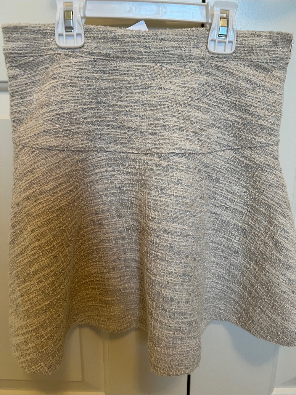 NEW Crewcuts Girls  Neutral Tweed A-Line Skirt - Picture 3 of 5